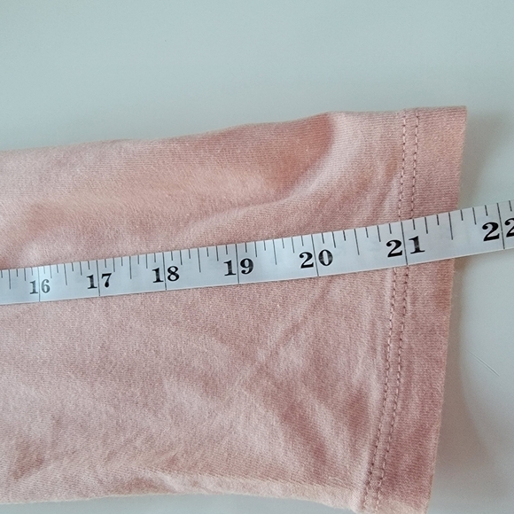 J Crew Dusty Pink Lace Overlay Tshirt Size M - Picture 8 of 10